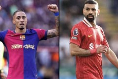 2024-25赛季仅有2人传射20+ 都是左脚球员 但均留有遗憾