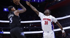 班凯罗23+9贝恩卡特双17+6+5 坎宁安39分魔术胜活塞1-0